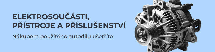 Elektrosoučásti, přístroje a příslušenství - Vrakoviště MILATA